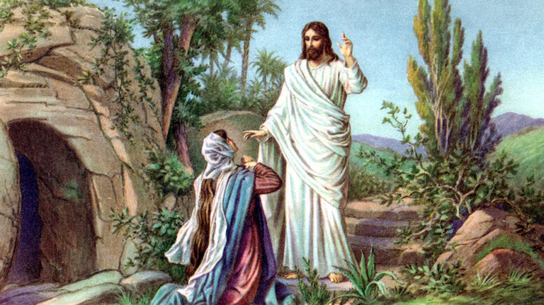 Воскресший Иисус и Мария